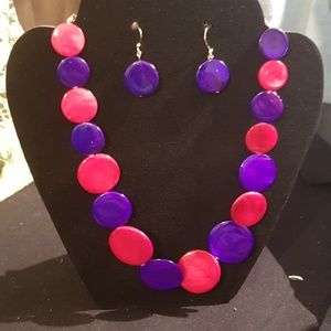 Earring and necklace set